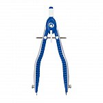 Compas Herlitz my.pen, cu rez. mina, albastru - alb, blister