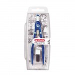Compas Herlitz my.pen, cu rez. mina, albastru - alb, blister