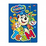 Mapa din carton, A4, cu elastic, diverse modele, Bambino