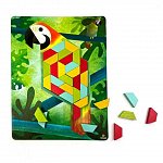 Joc educativ mozaic cu forme trapezoidale, Natura, 4 ani plus, Svoora