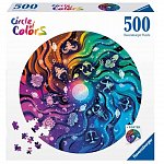 Puzzle Cercul culorilor Astronomie, 500 piese, include poster