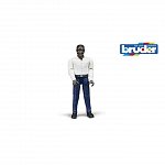 Figurina Barbat cu pantaloni albastru inchis, 1:16, Bruder