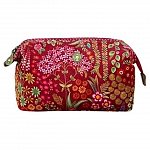 Geanta cosmetice Pip Velvet medie, 22 x 9.5 x 15 cm, rosu