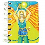 Carnet cu spira 7 x 10 cm, 75 file, velin, Arhanghelul Uriel