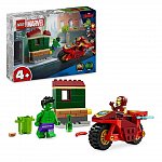 LEGO Marvel Super Heroes - Iron Man cu motocicleta si Hulk 76287