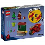 LEGO Marvel Super Heroes - Iron Man cu motocicleta si Hulk 76287