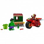 LEGO Marvel Super Heroes - Iron Man cu motocicleta si Hulk 76287