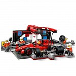 LEGO City - Boxa si mecanici F1 cu masina Ferrari 60443