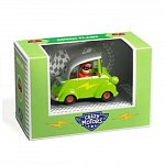 Masina Crazy Motors Green Flash, 6.6 cm, Djeco