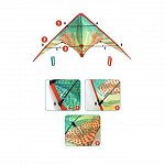 Zmeu acrobatic Puncte rosii, 120 cm, fir 30 m, Djeco