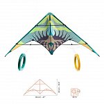 Zmeu acrobatic Valuri verzi, 120 cm, fir 30 m, Djeco