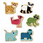 Joc magnetic Mixanimo animale, 2 ani, Djeco