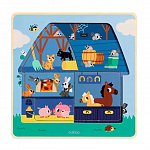 Puzzle straturi Animale de la ferma, 2 ani, Djeco