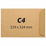 Plic C4, kraft, siliconic, 90g-mp, 25-set