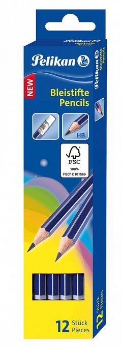 Creion grafit Pelikan, cu radiera HB