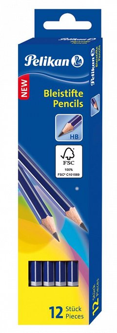 Creion grafit Pelikan, fata radiera HB