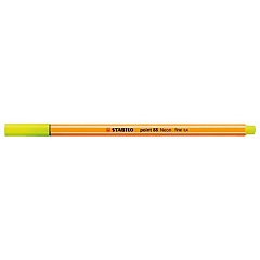 Liner Stabilo Point 88,0.4mm,galben neon