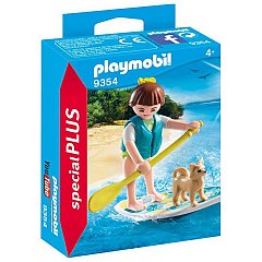 Playmobil-Figurina surfer si catel