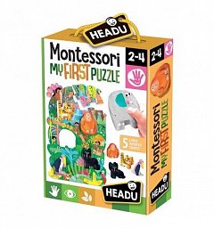 Primul meu puzzle Montessori,Jungla,Headu,2-4ani