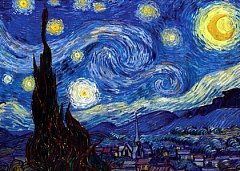Puzzle TinyPuzzle - Vincent Van Gogh: Starry Night, 99 piese (1005)