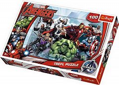 Puzzle Trefl - Incepe atacul Marvel, 100 piese