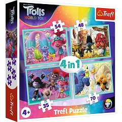 Puzzle Trefl 4 in 1 - Troli in concert