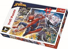 Puzzle Trefl Maxi - Curajosul Spider-Man, 24 piese