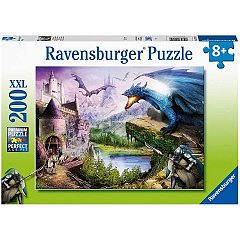 Puzzle Castel si Dragoni, 200 piese, Ravensburger