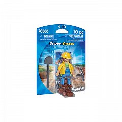 Playmobil Figures - Figurina Muncitor in constructii