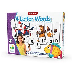Puzzle Potriveste - Cuvintele din 4 litere, Engleza, The Learning Journey