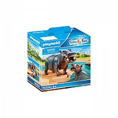 Playmobil Family Fun - Hipopotam cu pui