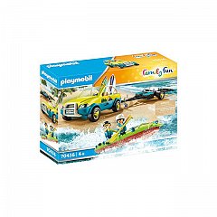Playmobil Family Fun - Masina de plaja cu canoe