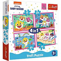 Puzzle Trefl 4 in 1 - Familia Shark
