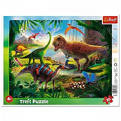 Puzzle Trefl - Plansa Dinozauri, 25 piese