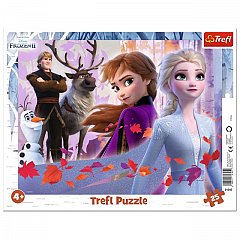 Puzzle Trefl - Plansa Aventurile din Frozen, 25 piese