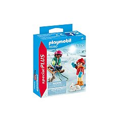 Playmobil Special Plus - Copii cu sanie