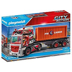 Playmobil City Action Cargo - Camion cu container de marfa