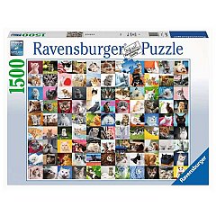 Puzzle Ravensburger - 99 de pisici, 1500 piese