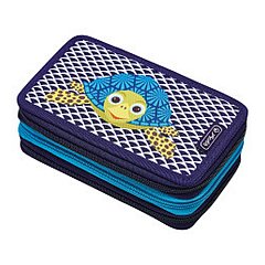 Penar echipat Herlitz, 31 piese, 3 fermoare, 19 x 11,5 x 7 cm, Cute Animals Turtle