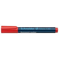 Marker permanent Schneider 130, varf rotund, 1-3 mm, rosu