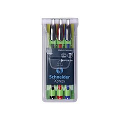 Liner Schneider Xpress Basic, set 3 bucati, 0.8 mm, 3 culori