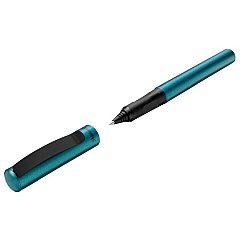 Roller cu cerneala Pelikan Pina Colada, 0.7 mm, albastru, cu 2 rezerve, Albastru Petrol