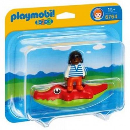 Playmobil-1.2.3 Copil cu barca