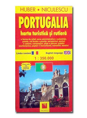Portugalia. Harta turistica si rutiera