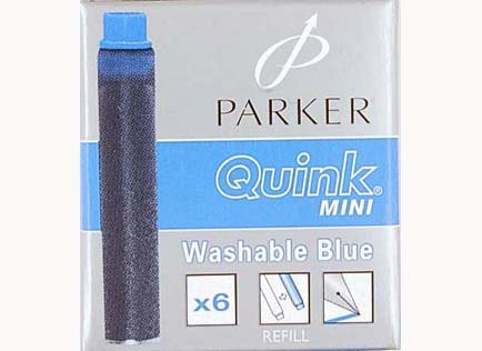 Rezerva stilou (Patroane cerneala) Parker, albastru, 6 buc