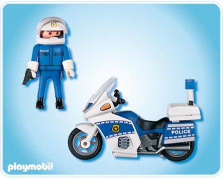 Playmobil-Motocicleta de politie