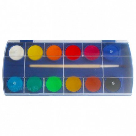 Acuarele Pelikan 12 culori, pensula