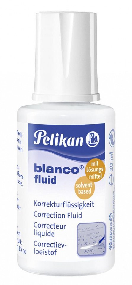 Fluid corector Pelikan, pe baza apa, 20 ml, aplicator cu pensula