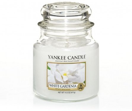 Lumanare borcan mediu White Gardenia
