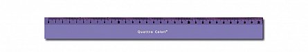 Rigla 30 cm, QuattroColori, violet